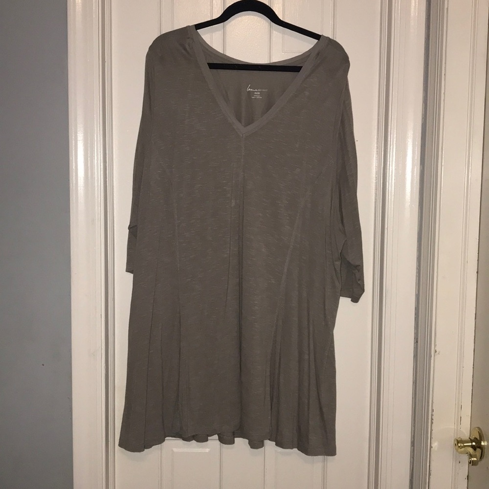 Lane Bryant Grey 3/4 sleeve tunic